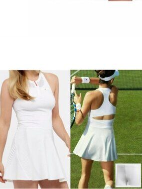 Nwt Adidas Stella McCartney Tennis dress w/ Zipper + SHORTS White S Small